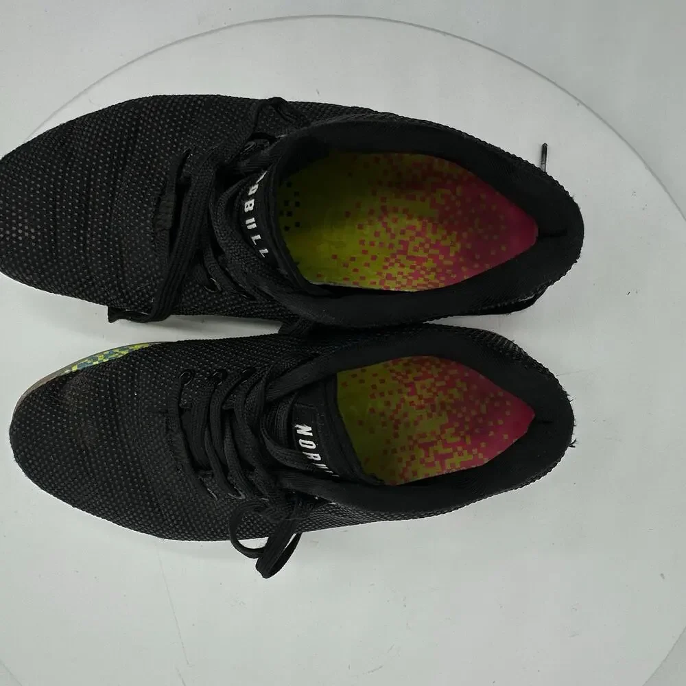Nobull Gray Superfabric Outwork Rainbow Low Cut Trainer Sneaker Womens Size 7.5